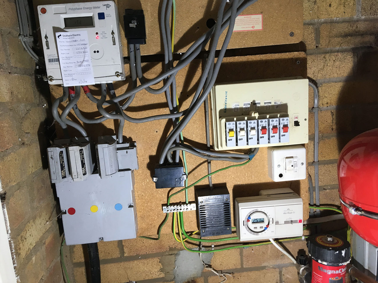 Before: a fuse board upgrade